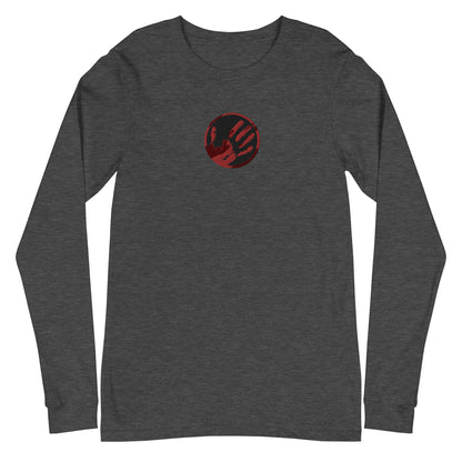 Echo Logo (Blood Red) Embroidered Unisex Long Sleeve Tee