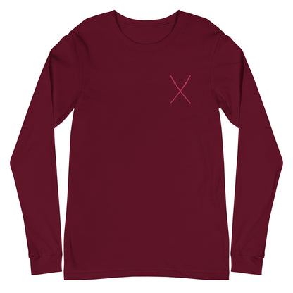 Deadpool Katanas Embroidered Long Sleeve Tee