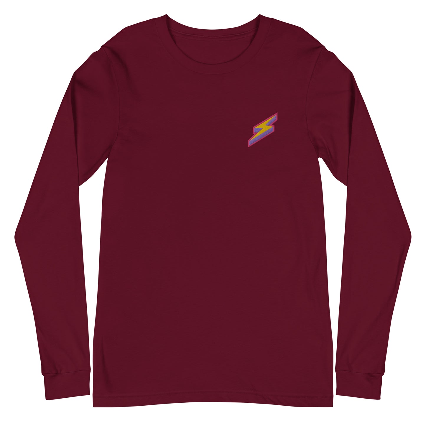 Intergalactic Lightning Bolt Embroidered Long Sleeve Tee