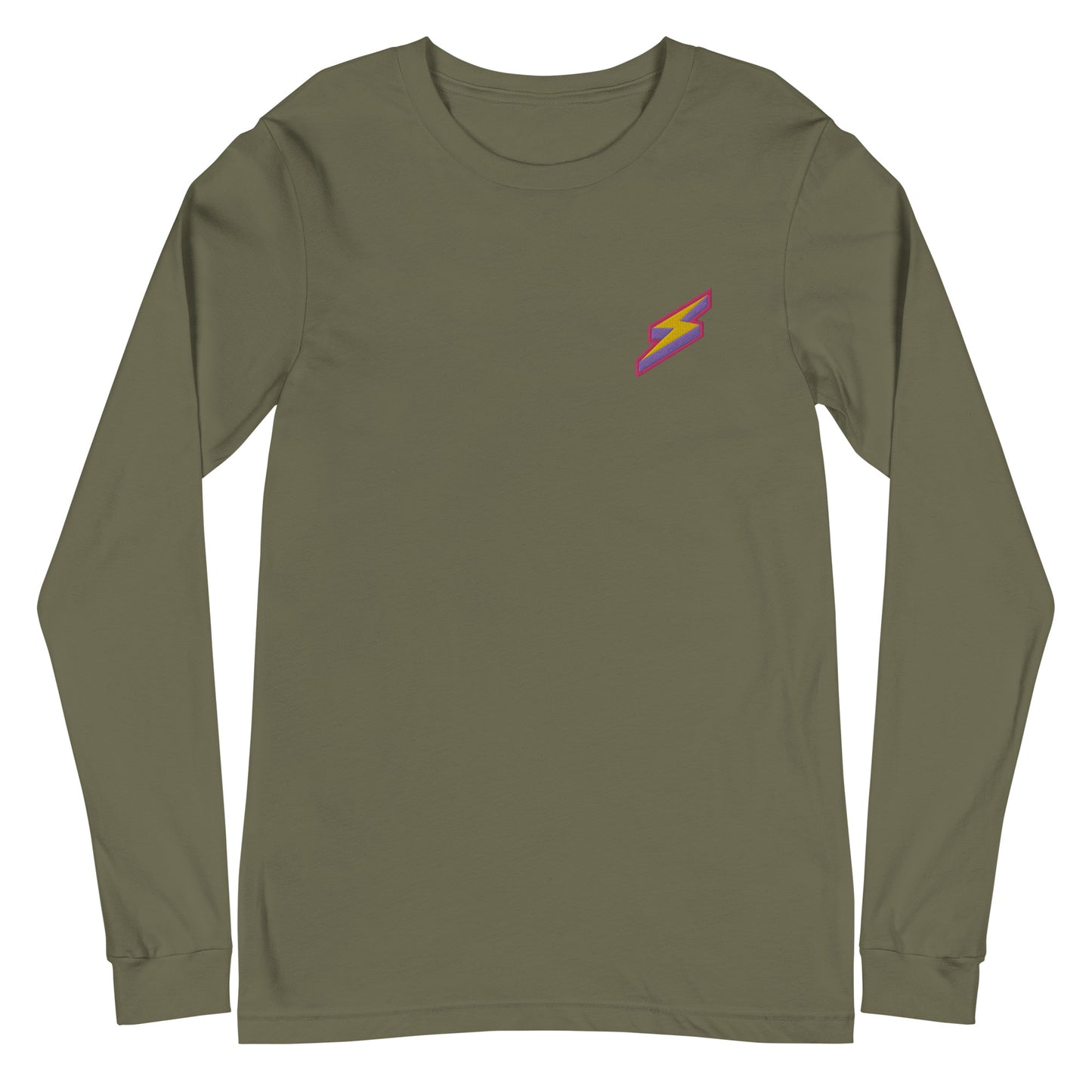 Intergalactic Lightning Bolt Embroidered Long Sleeve Tee