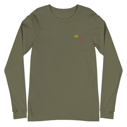 Ms. Kamala Khan Embroidered Long Sleeve Tee