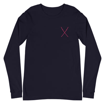 Deadpool Katanas Embroidered Long Sleeve Tee