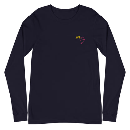 Ms. Kamala Khan Embroidered Long Sleeve Tee