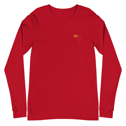 Ms. Kamala Khan Embroidered Long Sleeve Tee