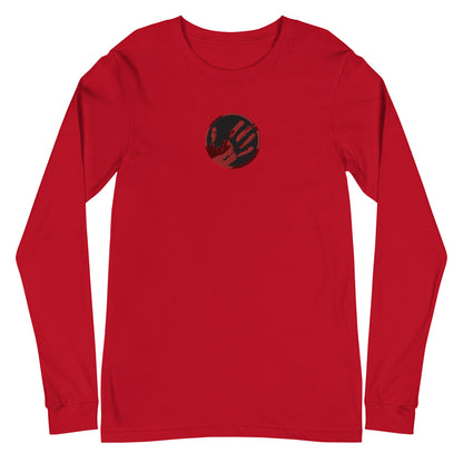 Echo Logo (Blood Red) Embroidered Unisex Long Sleeve Tee