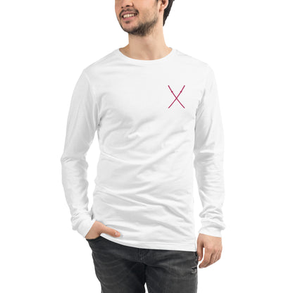 Deadpool Katanas Embroidered Long Sleeve Tee