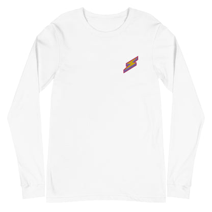 Intergalactic Lightning Bolt Embroidered Long Sleeve Tee