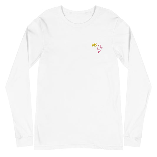 Ms. Kamala Khan Embroidered Long Sleeve Tee