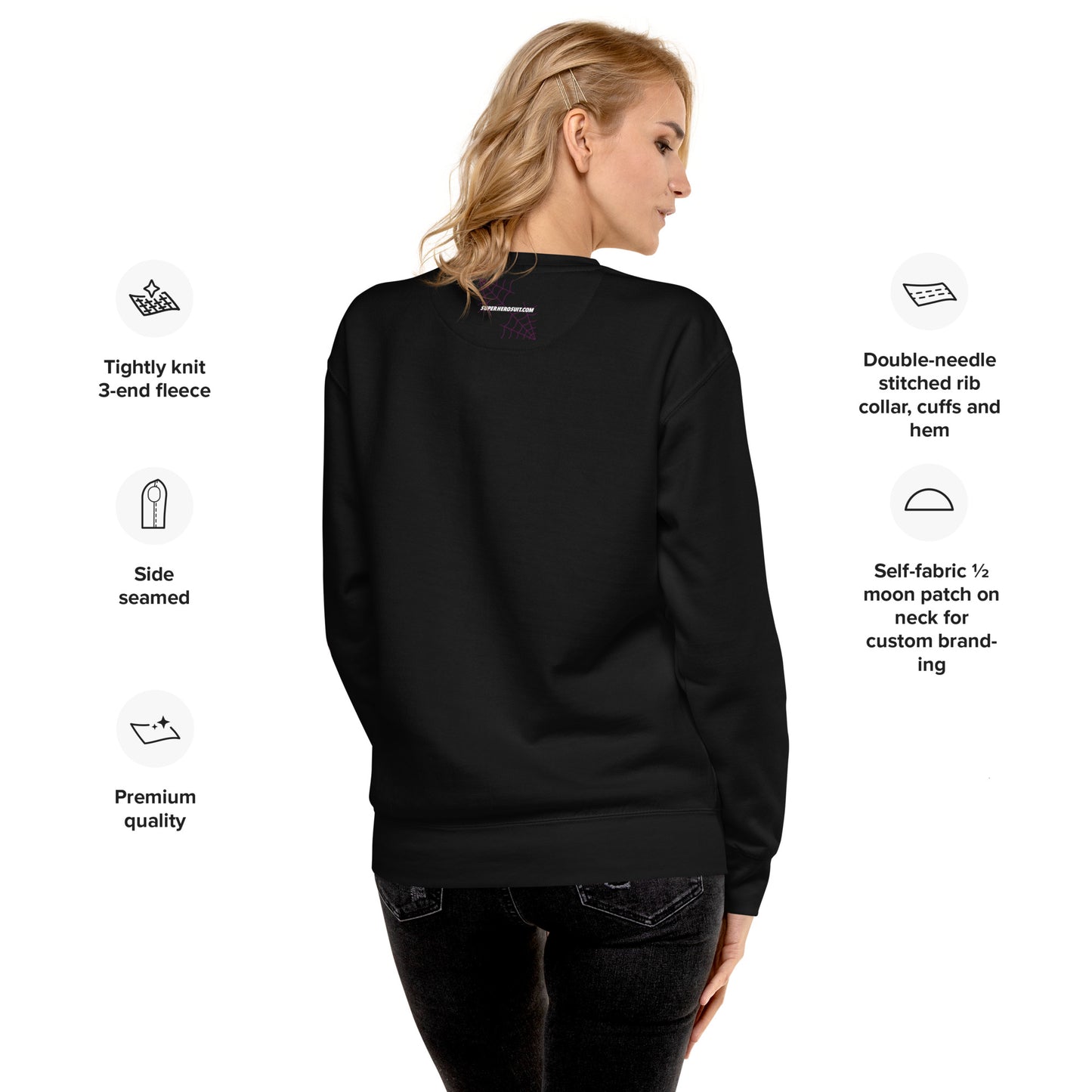 The Baddest Witch In Town (with Agatha Quote) Unisex Sweatshirt