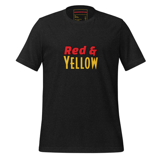 Red & Yellow Deadpool & Wolverine Unisex Tee