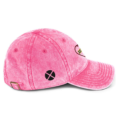 Mutant Kisses "X" Embroidered Cotton Twill Hat