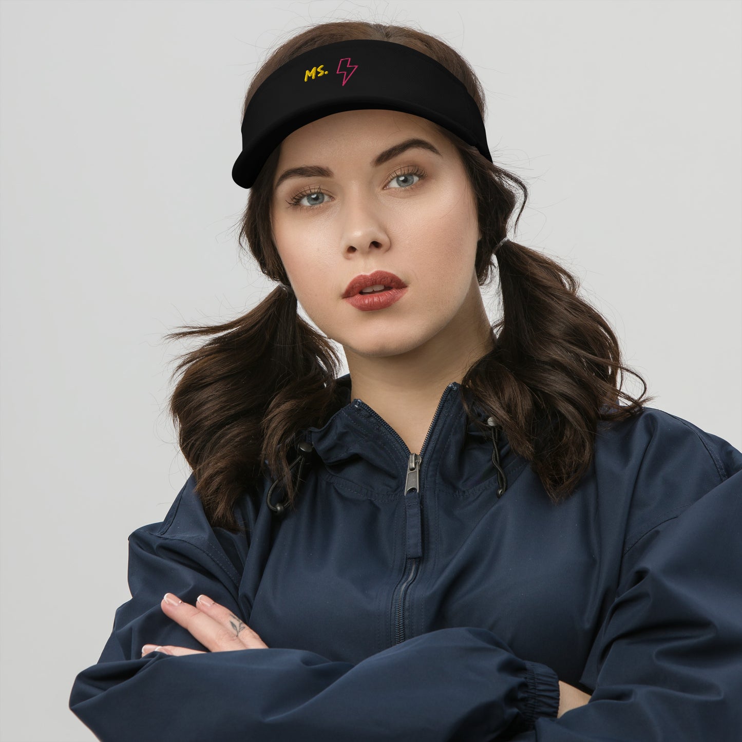 Ms. Kamala Khan Embroidered Visor