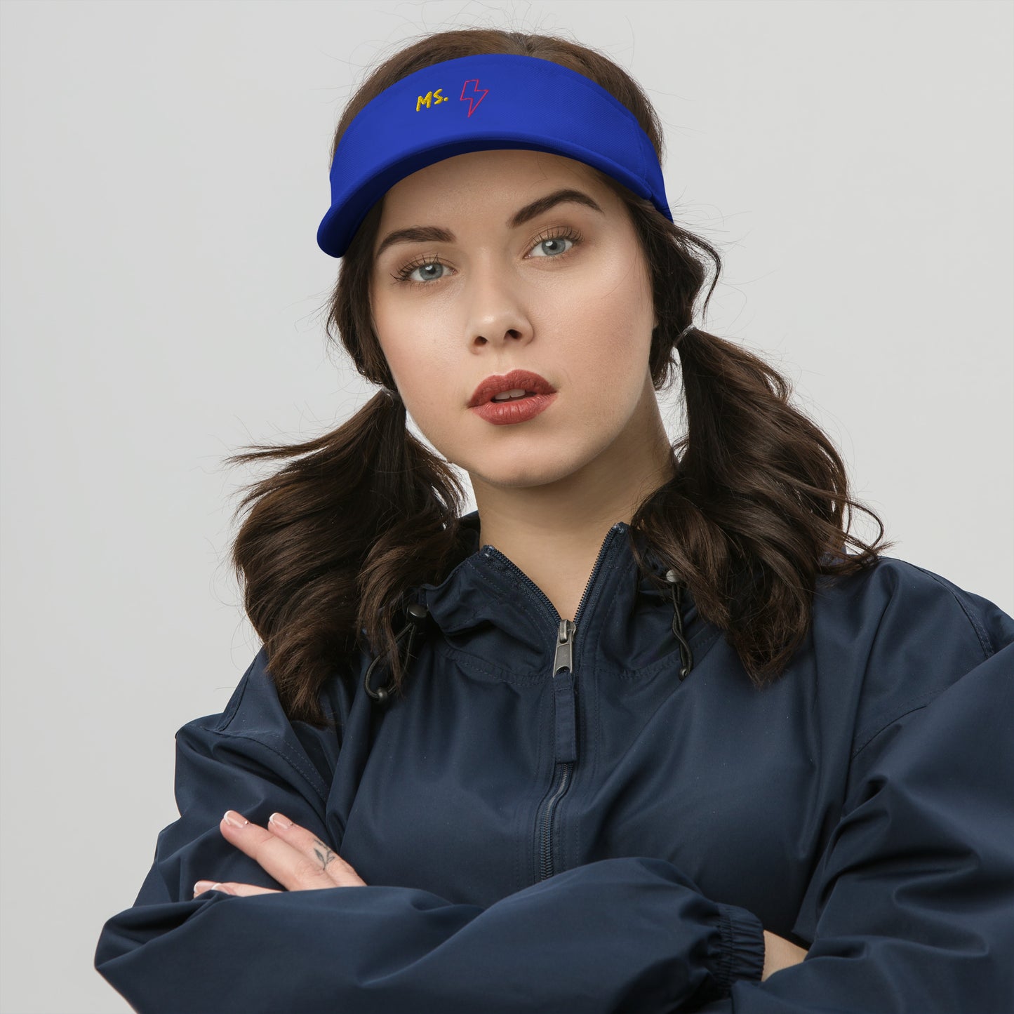 Ms. Kamala Khan Embroidered Visor