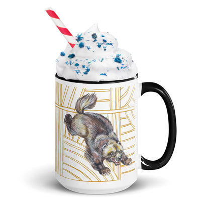 Wolverine Animal Best Bub Mug with Color Inside