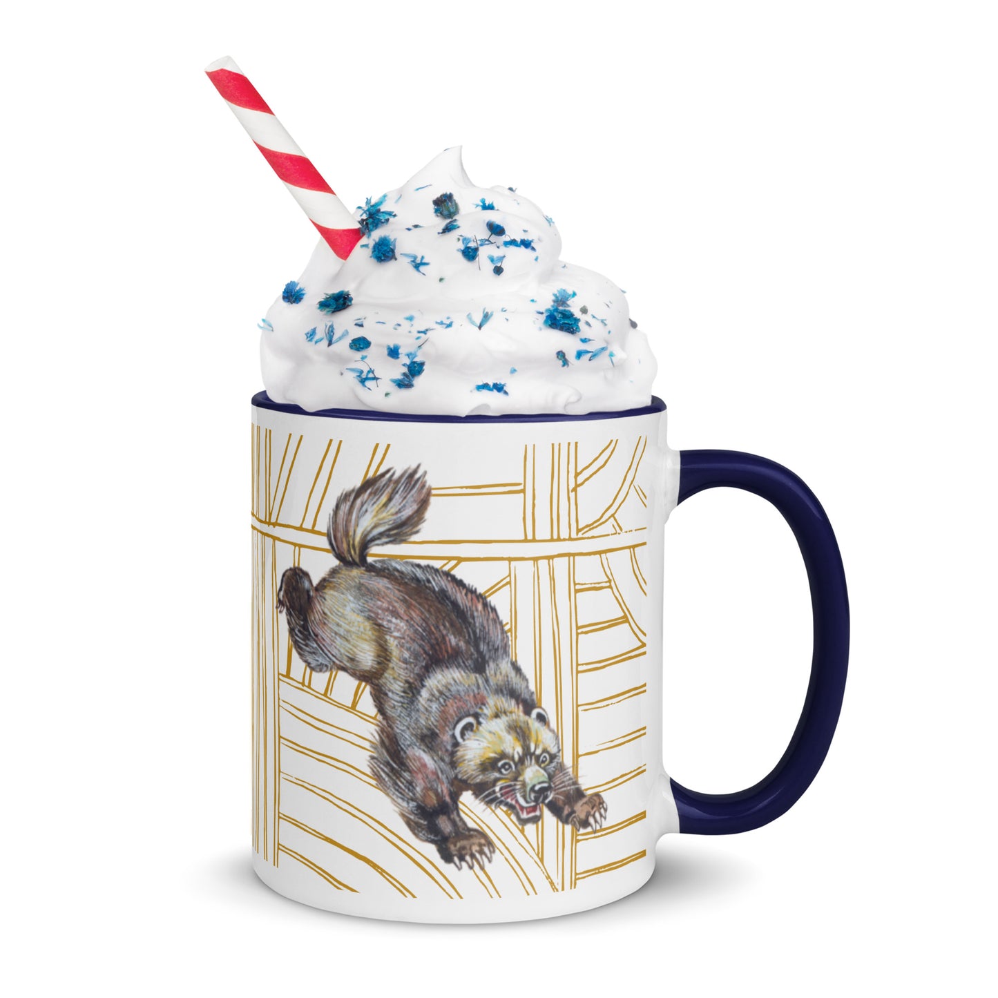 Wolverine Animal Best Bub Mug with Color Inside