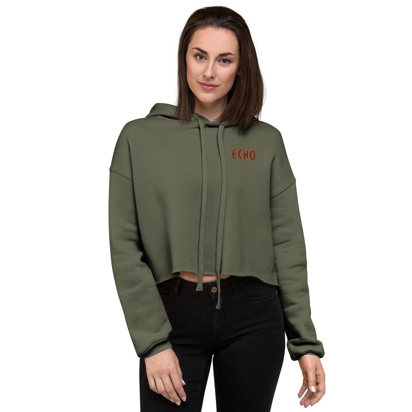 Echo Logo Women's Crop Hoodie