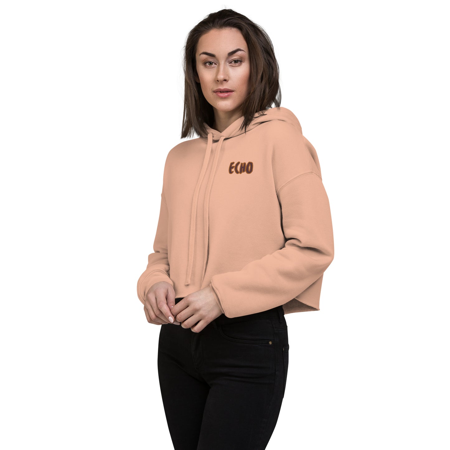 Echo Logo Women's Crop Hoodie