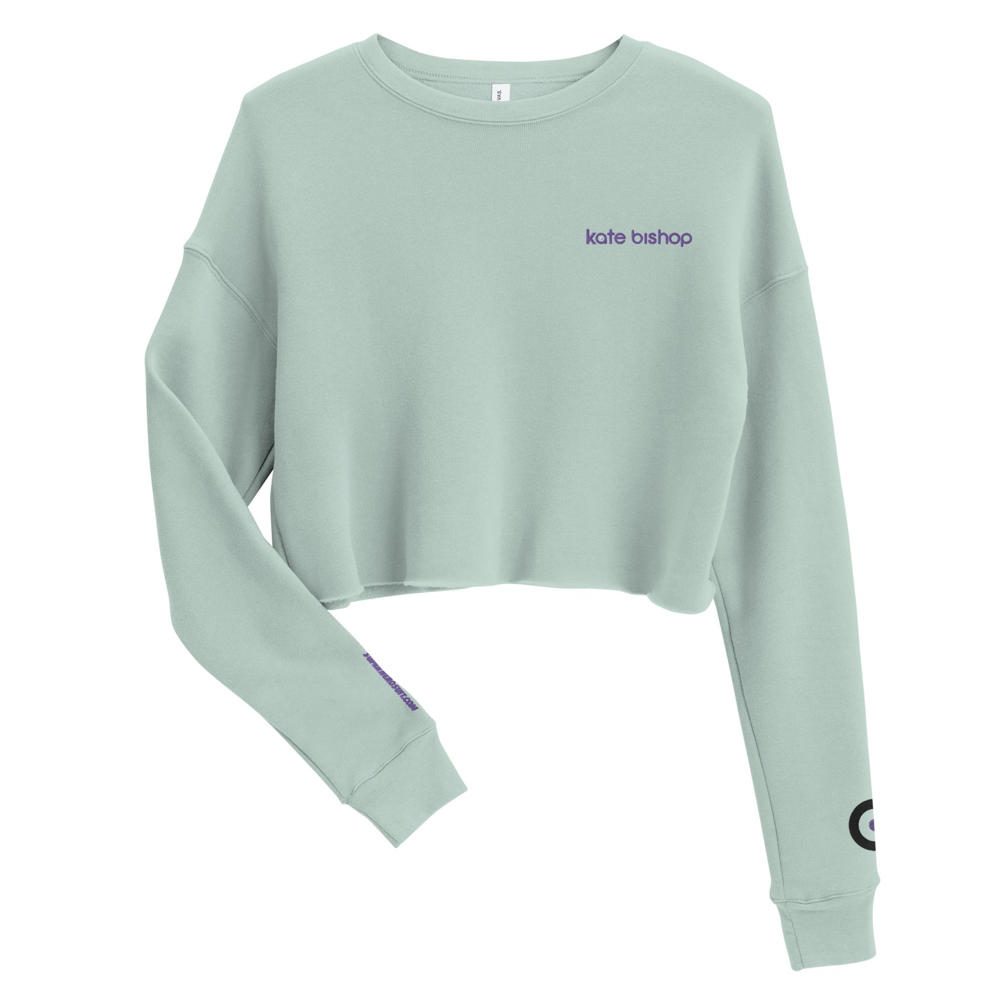 Kate Bishop Embroidered Women's Crop Sweatshirt