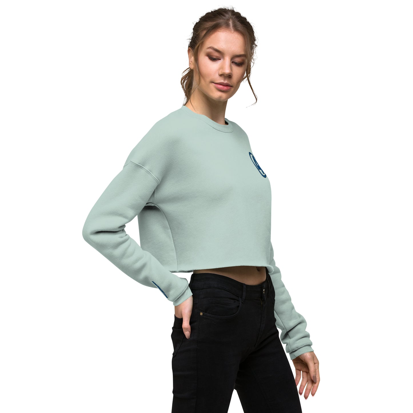 Fantastic Sue Storm Embroidered Women's Crop Sweatshirt