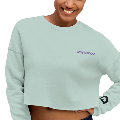 Kate Bishop Embroidered Women's Crop Sweatshirt