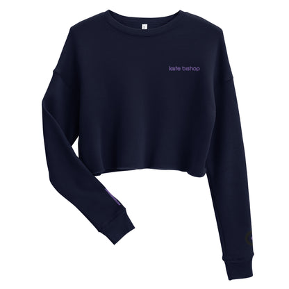 Kate Bishop Embroidered Women's Crop Sweatshirt